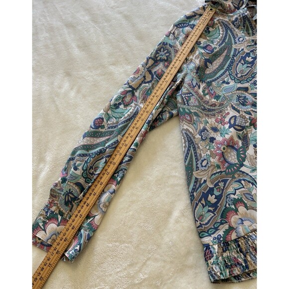 Alfred Dunner Womens Top Size 20 Boho Floral V-Neck Lightweight Blouse 2X - Picture 8 of 12